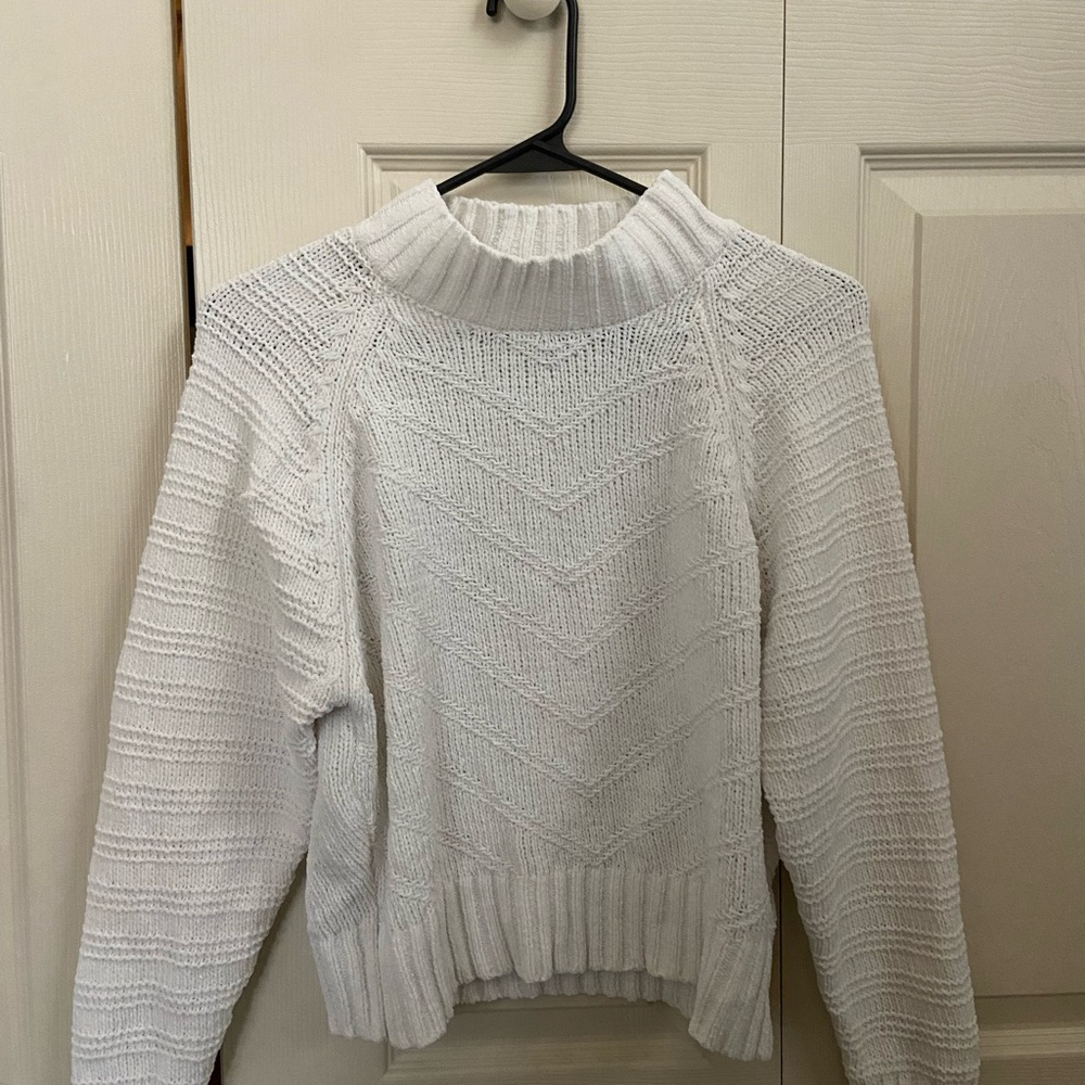 cropped white sweater